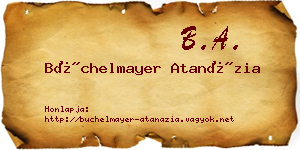Büchelmayer Atanázia névjegykártya